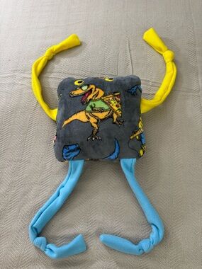 Kids Dinosaur 12” X 12” Throw Pillow With 20” Fabric Arms & Legs